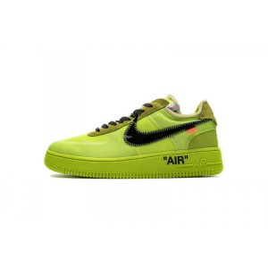 Dw5qp fluorescent green ow STOs boutique nike air force one low top co name off white x Nike Air Force 1 low volt ao4606-700