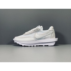 God version: double hook 2.0 white sacai x Nike waffle daybreak co show style item No.: bv0073-101 size: 36 - 46 including half size deconstructed high-end running shoes mesh transparent D0