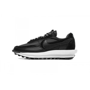 Bn5mp black and white silk Nike waffle shoe bv0073-002 sacai x Nike ldwaffle Black / white