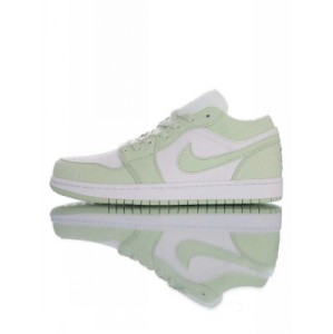 Destructive style flying wing logo Nike Air Jordan 1 low quote spruce aura quote aj1 Jordan generation low top classic retro culture casual sports basketball shoe Mint spruce white cw1381-003