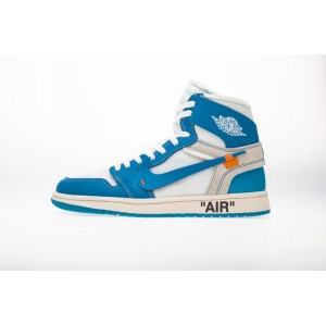 Df0nb ow North Carolina blue Joe 1 top off white x Air Jordan 1 UNC aq0818-148