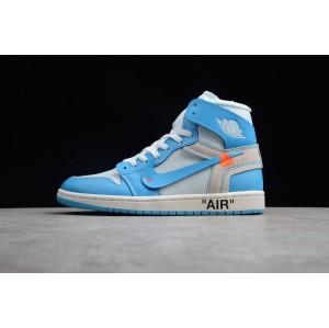 Aj1 co branded pure original blue aq0818-148 men's and women's shoes
