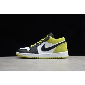 Aj1 low top black and white green ck3022-003