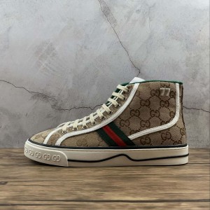 Chip version Guangdong original Gucci Gucci canvas versatile casual board shoes size 35 36 37 38 39 40 41 42 43 44