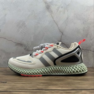 True standard company Adidas ZX 2K 4D 4D printed hollow out outsole mesh breathable cushioning running shoe fv8501 size 39 40.5 41 42 42.5 43 44 44.5 45