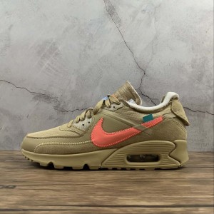 True corporate nike air max 90 x off white co branded half length air cushion running shoe aa7293-200 size: 36-46
