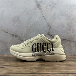 Mobile phone with chip version automatically identifies gucci rhyton Vintage trainer sneaker pop-up Shoes Size: 35 36 37 38 40 41 42 43 44 45