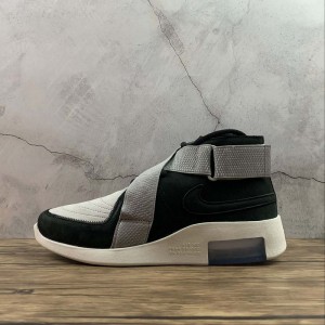 True standard corporate nike air fear of God fog co branded middle top cross strap air cushion casual running shoe at8087-003 size: 40.5 41 42.5 43 44 45 46