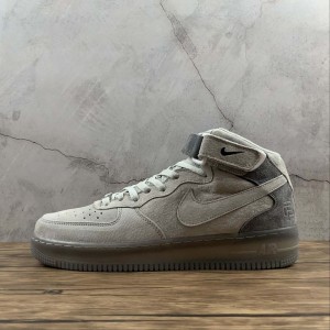 True standard company level redesigning Champ x Nike Air Force 1 Mid x27 07 defending champion co Air Force 1 high top casual board shoes grey suede sky star 807618-200 size: 36-45