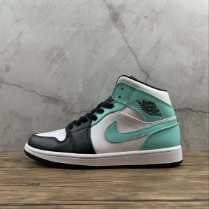 True standard corporate Nike Air Jordan 1 Mid aj1 Jordan 1 middle top basketball shoe 554724-132 size: 36-47
