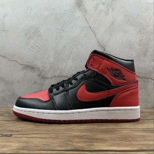 T true Nike Air Jordan 1 Mid aj1 Jordan 1 mid top basketball shoe 554724-074 size: 36-46