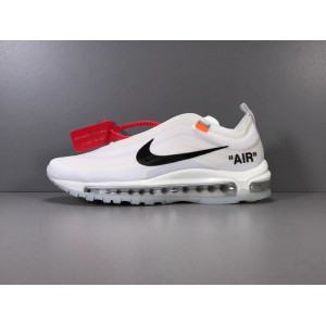 God version: 97ow white offwhite the 10: nike air max 97 original file transparent outsole Korean original mesh six channel high frequency process full set of packaging accessories synchronous genuine article No.: aj4585-100