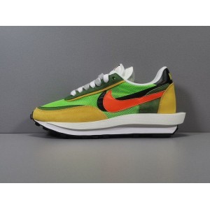 God version: double hook yellow and green sacai x Nike waffle daybreak co show style item No.: bv0073-300 size: 36-46 including half size