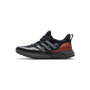 Bn5yt black red Adidas UB Manchester United Co branded popcorn running shoes fu9464 Adidas ultraboost guard black red