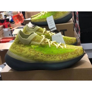 BASF yeezy 380 HYLTE glow coquettish fluorescent green color matching article No.: fz4990 full size shipment 36 48