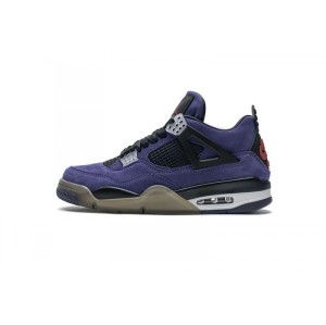 Ch1um TS purple co branded all suede Jordan 4th generation basketball shoe aj4-766302 Travis Scott x air jordan 4 retro purple