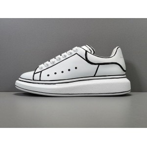 Guangzhou K factory: McQueen white leather oil edge Alexander McQueen size: 35-45 no half size Guangzhou top luxury production factory K factory produces raw materials, the highest version on the market. Welcome to compare the quality