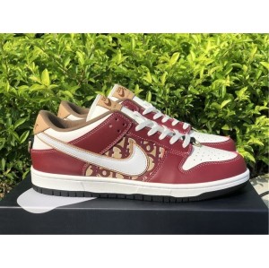 Nike Dunk Low Dior League white red full size shipping 38-45