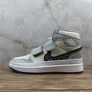 R true corporate Nike Air Jordan 1 re hi double STRP aj1 Jordan 1st generation Velcro basketball shoe aq553668-999 size 36-45
