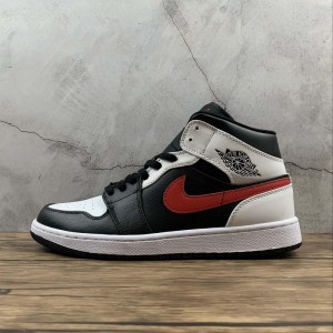 True Nike Air Jordan 1 Mid aj1 Jordan 1 mid top basketball shoe 554724-075 size: 36-46