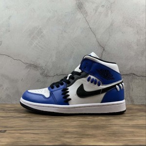 True Nike Air Jordan 1 Mid aj1 Jordan 1 mid top basketball shoe cv0152-401 size: 36-47