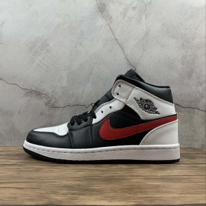 T true Nike Air Jordan 1 Mid aj1 Jordan 1 mid top basketball shoe 554725-075 size: 36-46