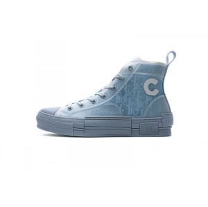Bm0um co branded high top randio board shoes original fabric perfect shoe type Dior B23 HT objective transparency high t00962h565 blue