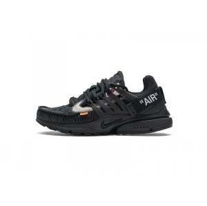 Db5ym all black ow pure original Nike King co branded running shoe aa3830-002 off-white x Nike Air Presto black