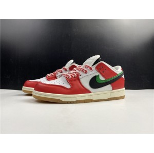 Nike deconstruction double hook design new frame skate x Nike SB Dunk Low first exposure white, red, black and green correct original version h Article No.: ct2550-600 No.: 36-47.5 shipment 38