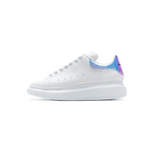 Ce1tb colorful blue McQueen leather goddess exclusive summer white shoes 553770 9076 Alexander McQueen sneaker white blue