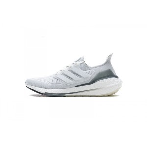 By6zs white grey Adidas ub7 0 real popcorn running shoes fy0383 Adidas ultra boost 2021 white charcoal