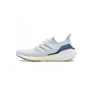 By6zs white grey blue Adidas ub7 0 real popcorn running shoes fy0371 Adidas ultra boost 2021 white blue