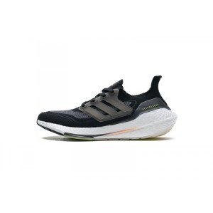 By6zs black grey fluorescent green Adidas ub7 0 real popcorn running shoes fy0374 Adidas ultra boost 2021 black grey