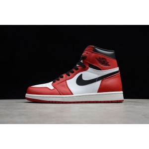 48 size air jordan 1 og aj1 high top Chicago White and red basketball shoe 555088-101