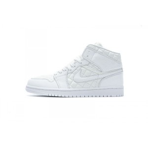 Bt0lf white rhombic Joe 1 middle top basketball shoe db6078-100 air jordan 1 Mid quilted white